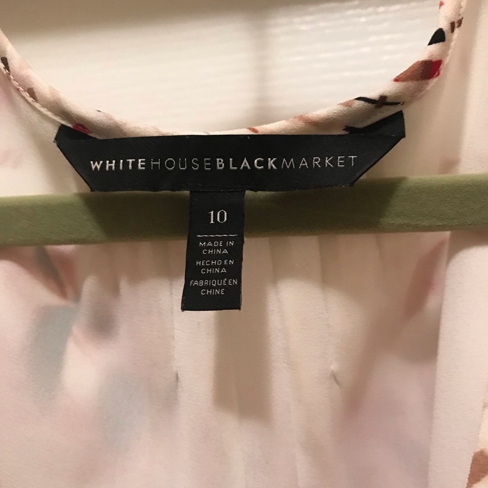 WHBM Cold Shoulder Blouson dress size 10 - Picture 7 of 7
